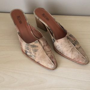 Tan mules by Pelle Moda